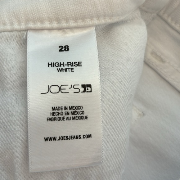 Joe’s Jeans High Rise Boot Cut Split Raw Hem White size 28 - Picture 9 of 11
